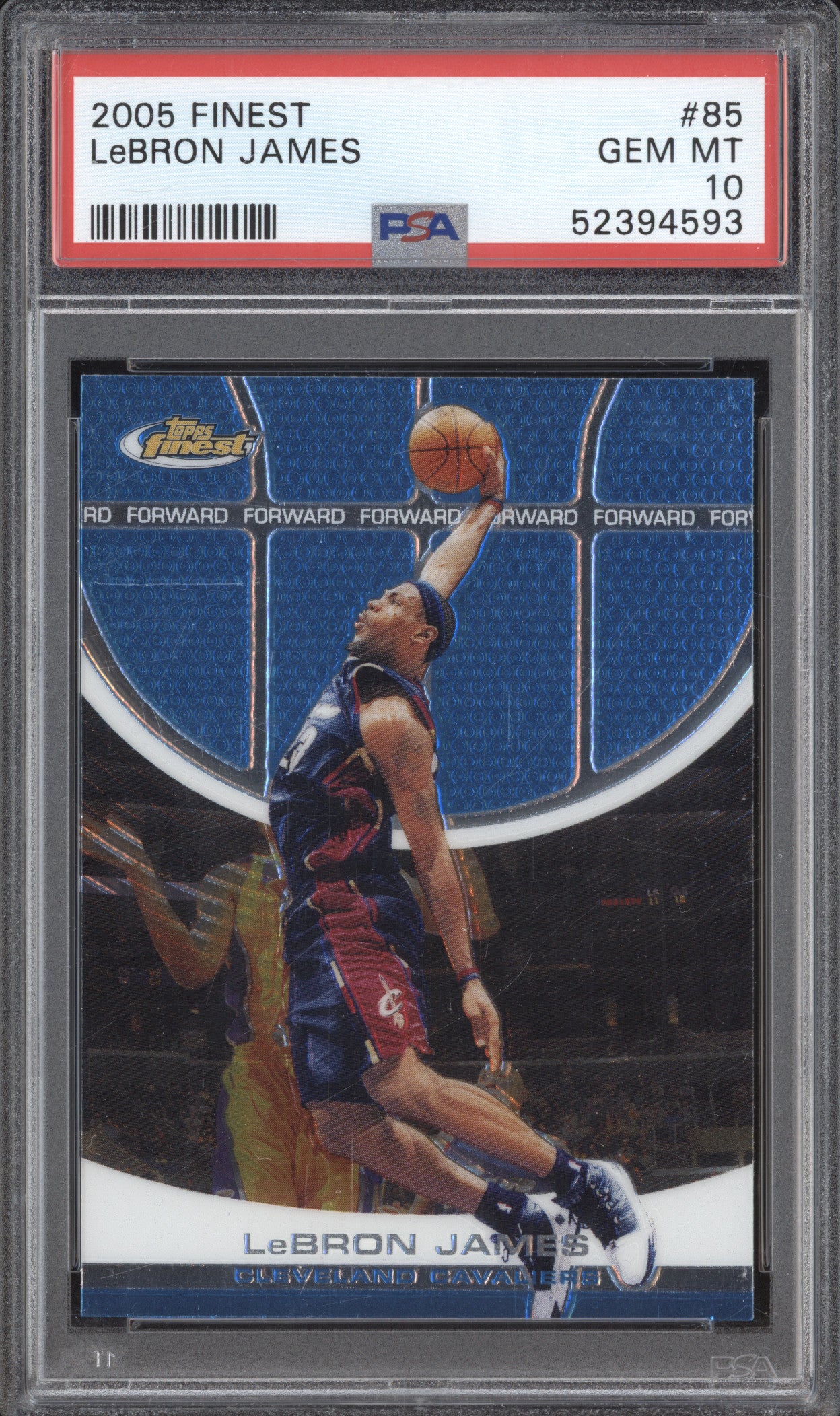 LeBron James 2005-06 Topps Finest 85 PSA 10