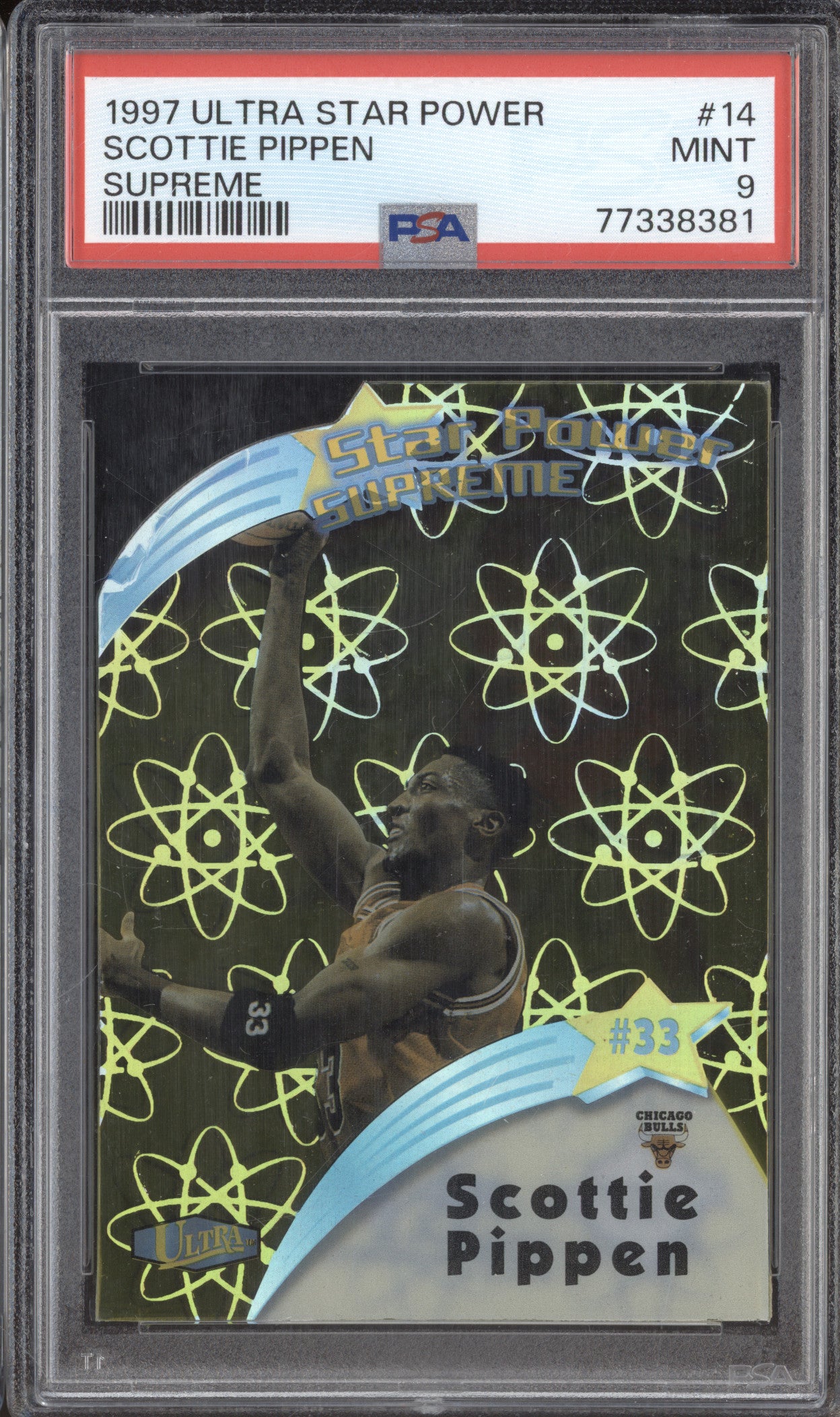 1997 Scottie Pippen Ultra Star Power Supreme 14 PSA 9