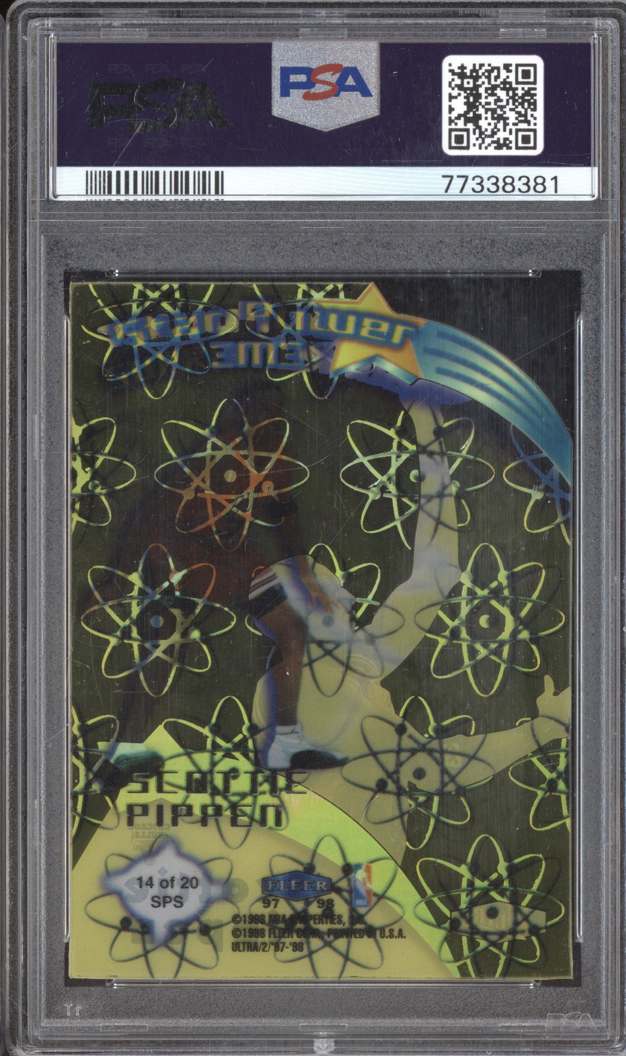 1997 Scottie Pippen Ultra Star Power Supreme 14 PSA 9