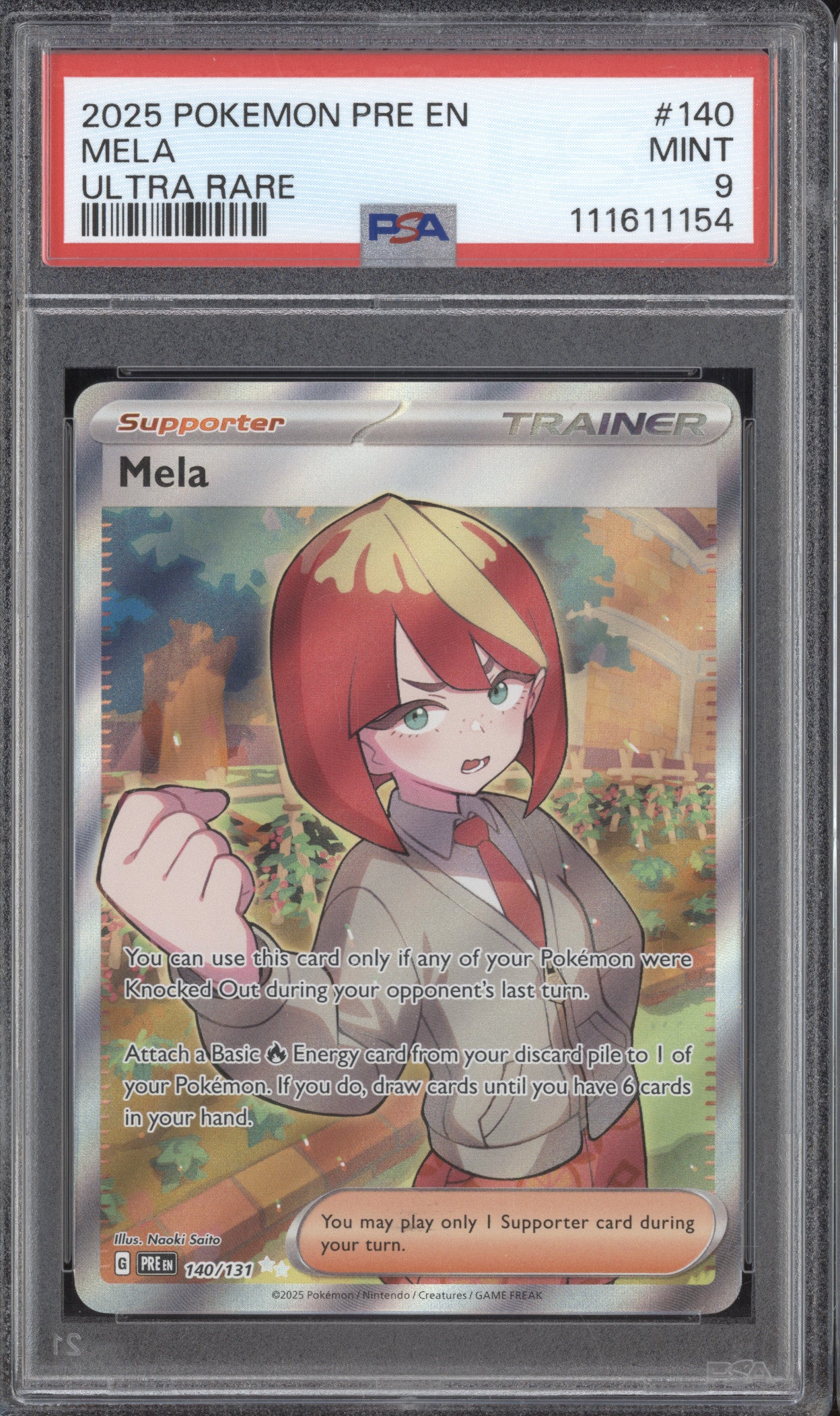 mela pokemon card price 2025 Prismatic Evolutions 140/131 Ultra Rare PSA 9 Starter Set ex Color:Sunset draw cards until you What Magic cards have