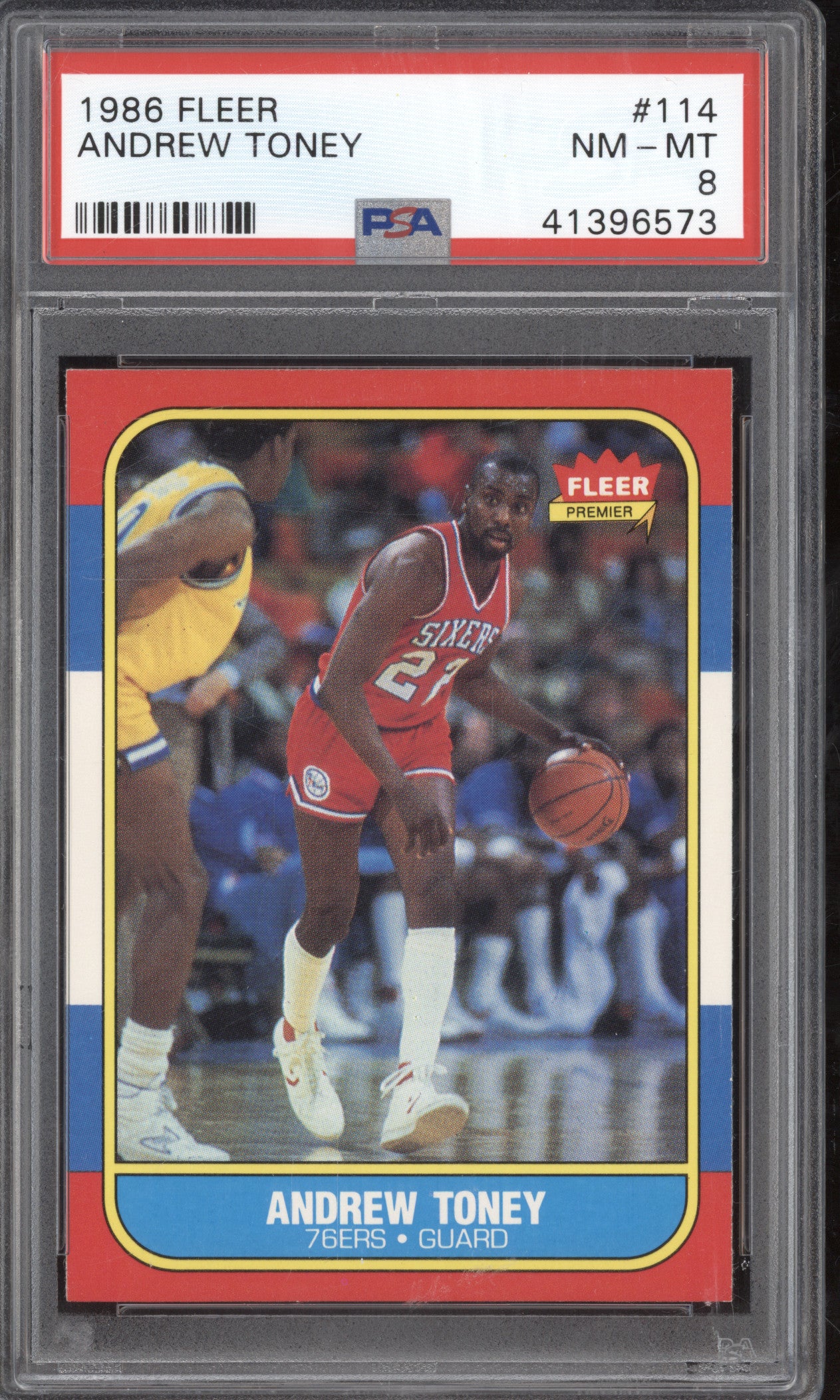 Andrew Toney 1986-87 Fleer  114 PSA 8