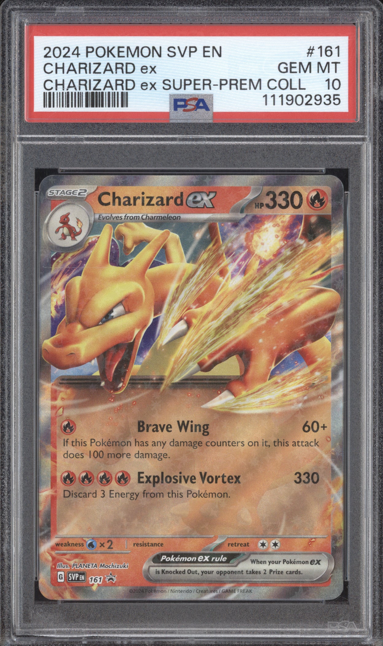 Charizard ex 2024 Pokemon Scarlet & Violet Promos 161 SPC Promo PSA 10