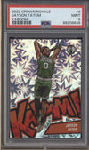 Jayson Tatum 2022-23 Panini Crown Royale 6 Kaboom PSA 9