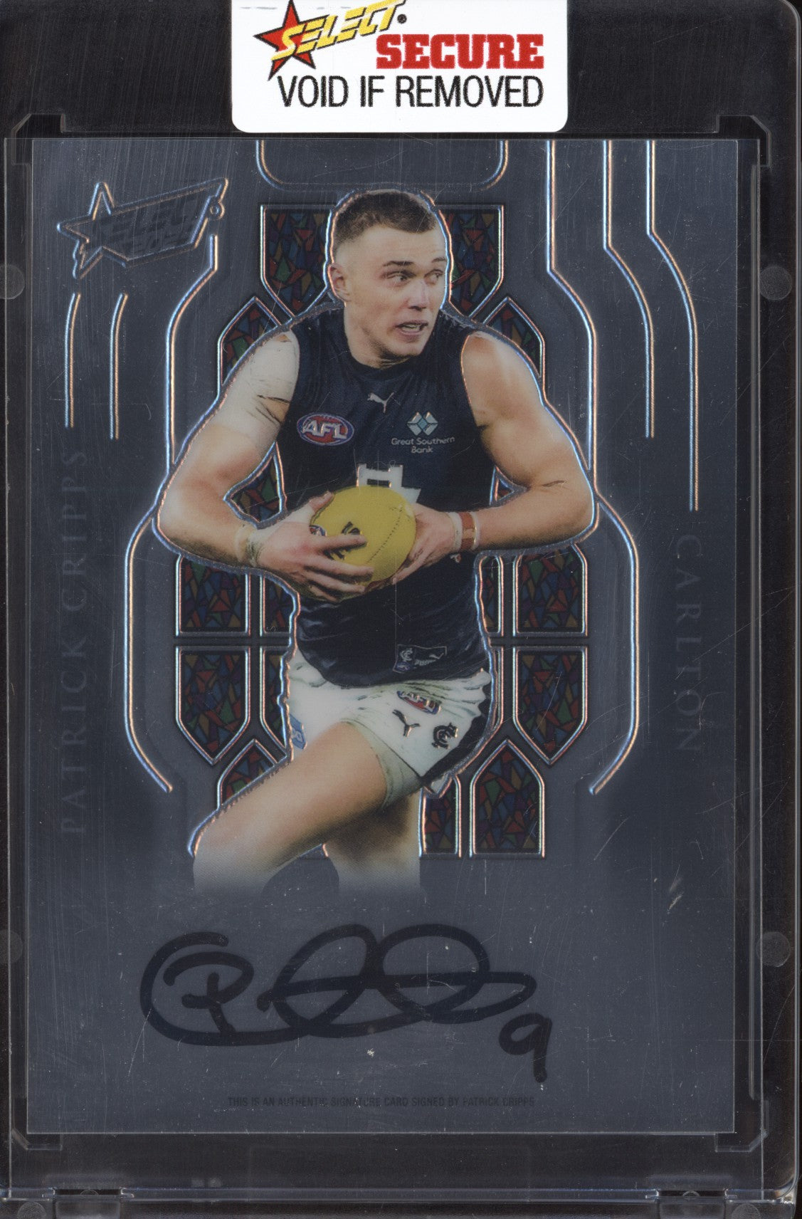 Patrick Cripps 2024 Select Footy Stars LMS3 Luminous Myriad Signature 57/99