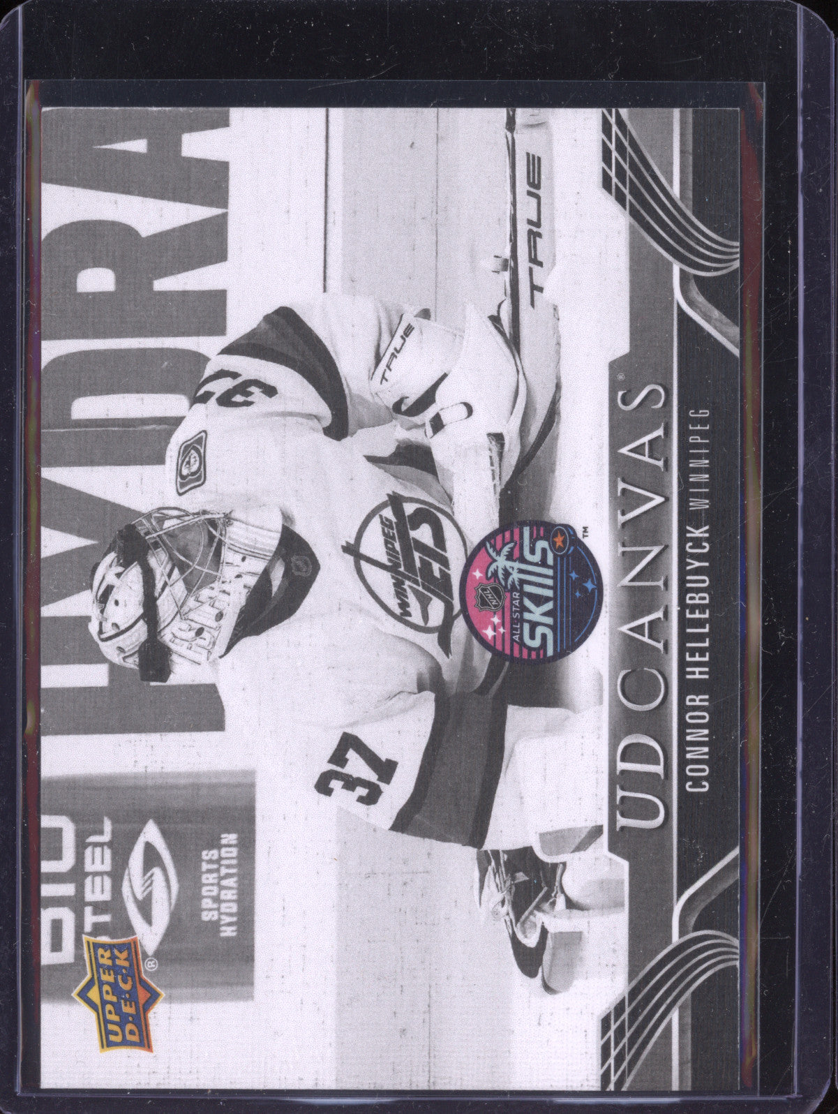 Connor Hellebuyck 2023-24 Upper Deck Extended Series C418 UD Canvas Black