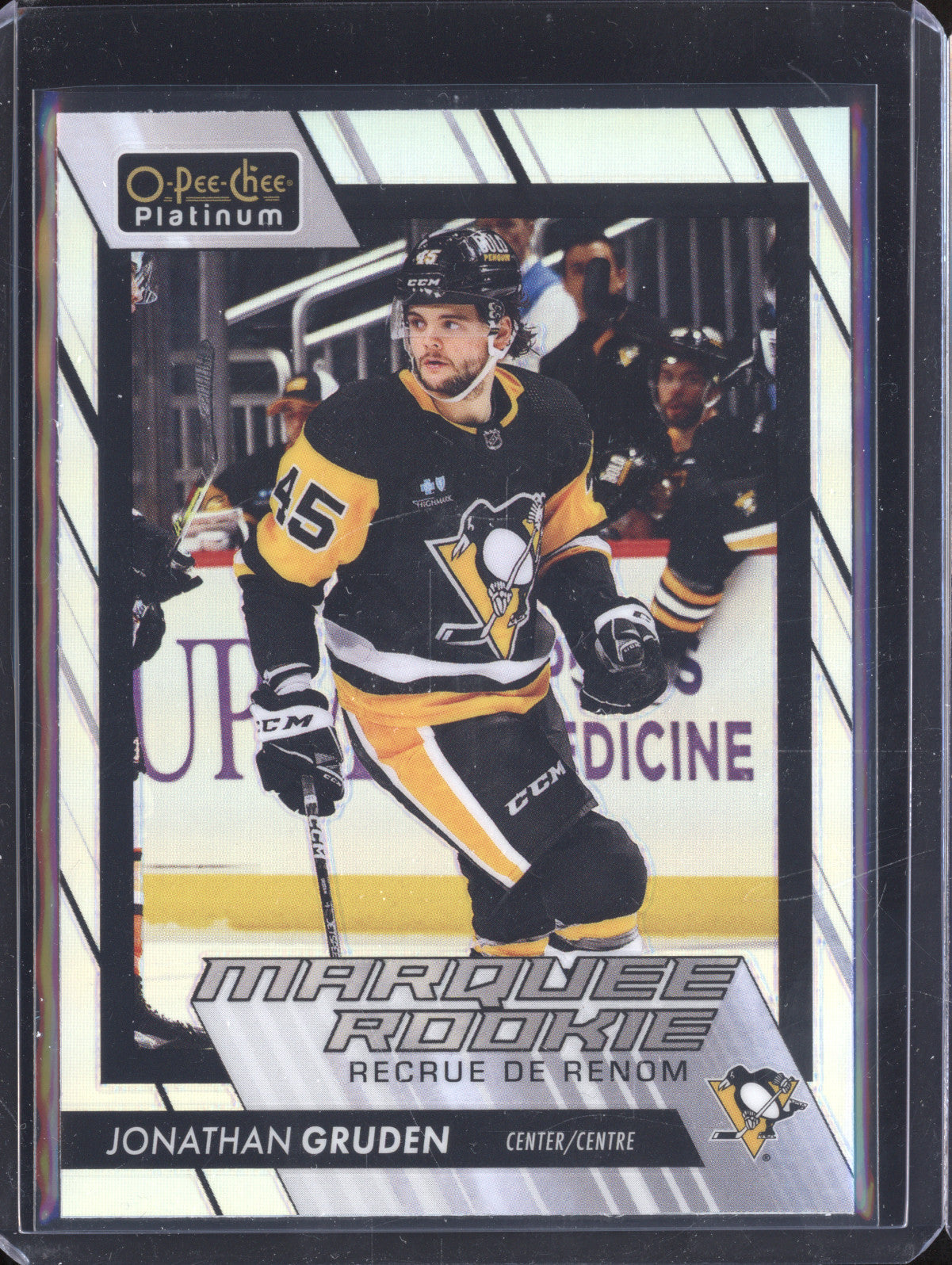 Jonathan Gruden 2023-24 Upper Deck O-Pee-Chee Platinum 231 Marquee Rainbow RC