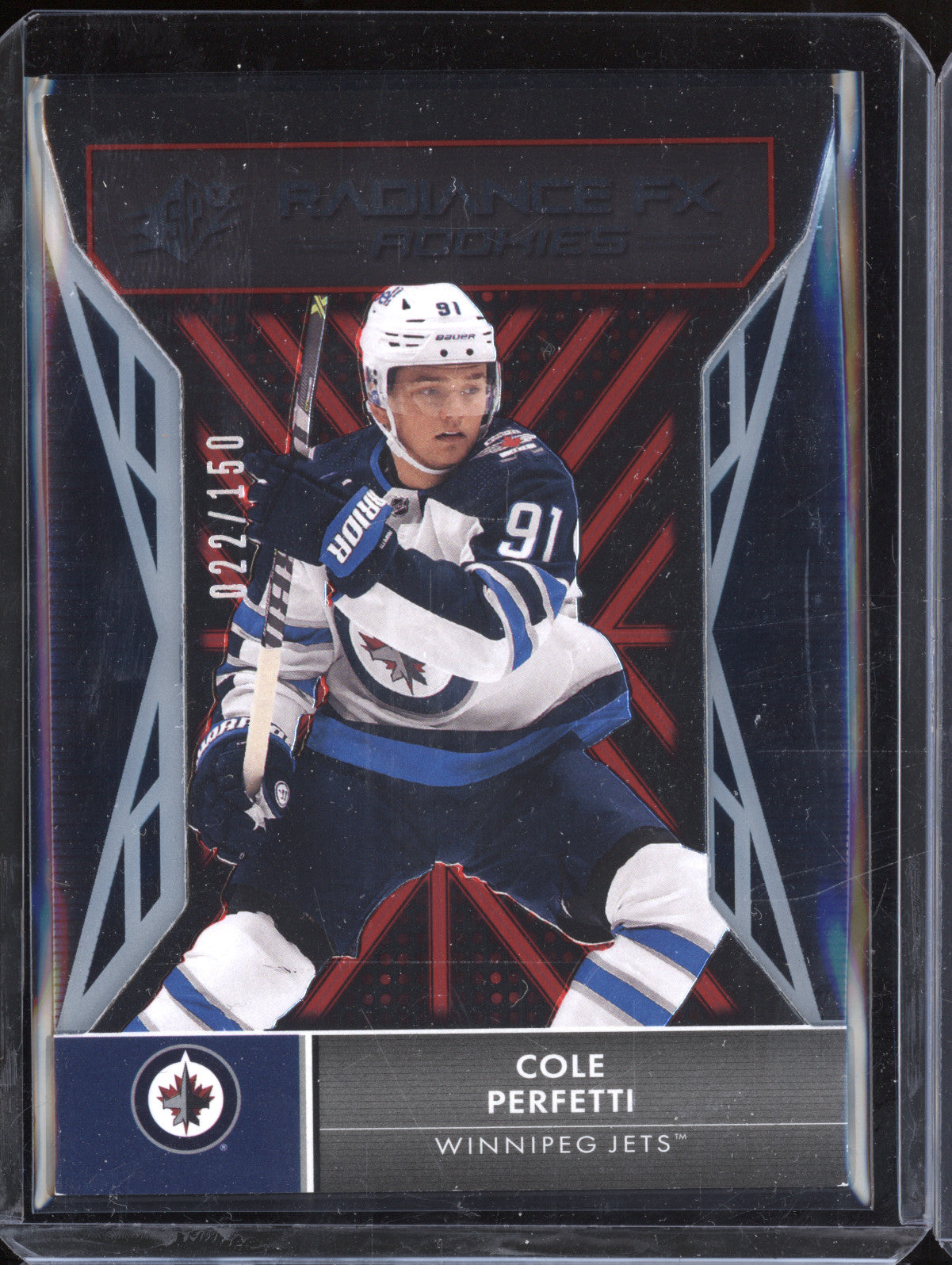 Cole Perfetti 2021-22 Upper Deck SPX RFX-98 Radiance F/X RC