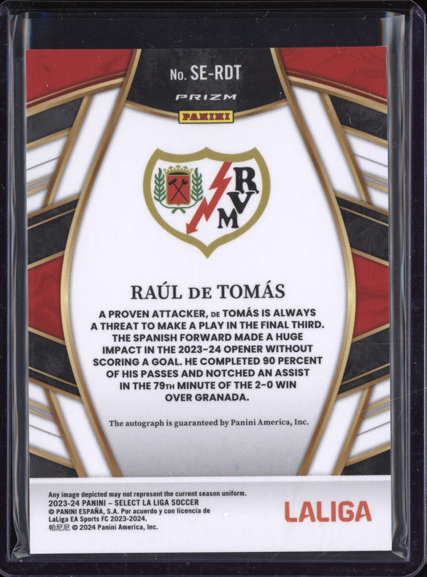 Raul de Tomas 2023-24 Panini La Liga International SE-RDT Select Signatures Red