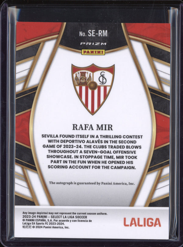 Rafa Mir 2023-24 Panini La Liga International SE-RM Select Signatures Red