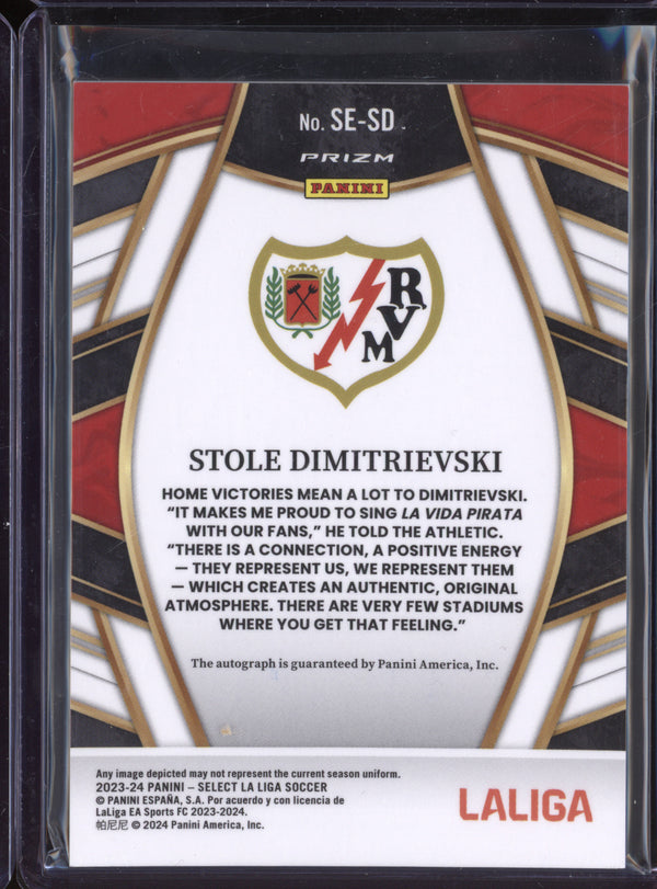 Stole Dimitrievski 2023-24 Panini La Liga International SE-SD Select Signatures Red