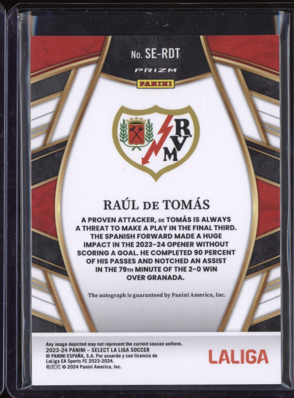 Raul de Tomas 2023-24 Panini La Liga International SE-RDT Select Signatures Red