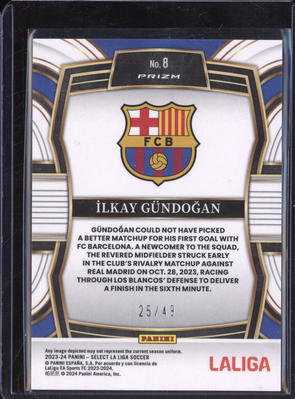 Ilkay Gundogan 2023-24 Panini La Liga International 8 Equalizers Tie-Dye 25/49