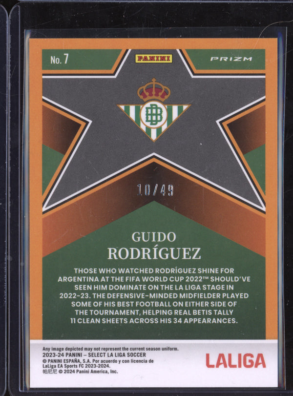 Guido Rodriquez 2023-24 Panini La Liga International 7 Select Stars Tie-Dye 10/49