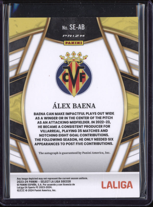 Alex Baena 2023-24 Panini La Liga International SE-AB Select Signatures Peacock