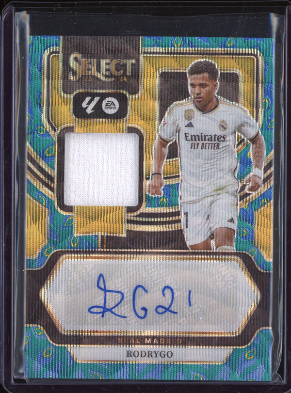 Rodrygo 2023-24 Panini La Liga International AM-R Autographed Memorabilia Peacock