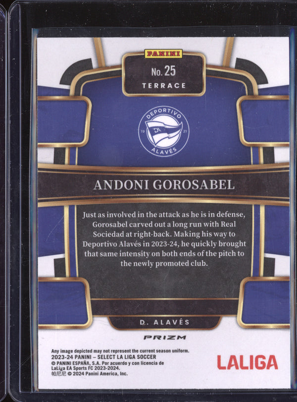 Andoni Gorosabel 2023-24 Panini La Liga International 25 Peacock