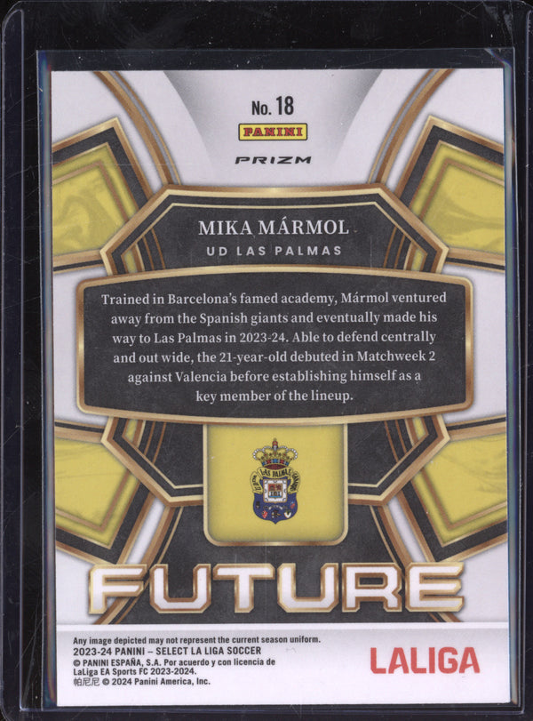 Mika Marmol 2023-24 Panini La Liga International 18 Future Peacock RC