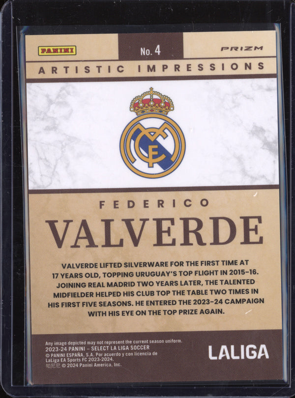 Federico Valverde 2023-24 Panini La Liga International 4 Artistic Impressions