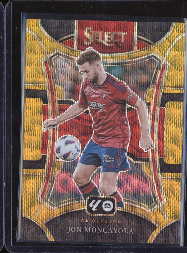 Jon Moncayola 2023-24 Panini La Liga International 122 Gold Wave 5/10