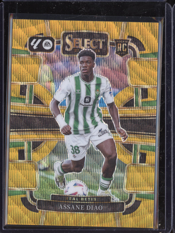 Assane Diao 2023-24 Panini La Liga International 64 Gold Wave RC 5/10