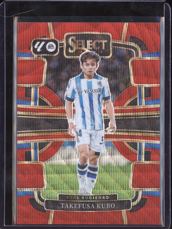 Takefusa Kubo 2023-24 Panini La Liga International 72 Red Wave 58/65