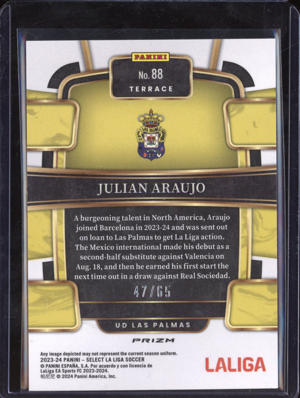 Julian Araujo 2023-24 Panini La Liga International 88 Red Wave 47/65