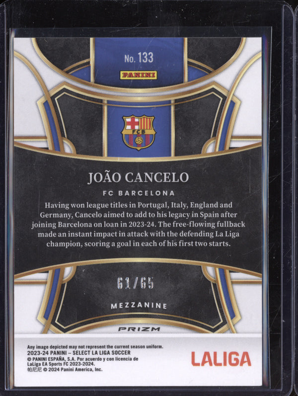 Joao Cancelo 2023-24 Panini La Liga International 133 Red Wave 61/65