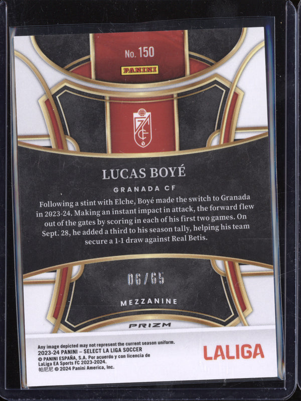 Lucas Boye 2023-24 Panini La Liga International 150 Red Wave 6/65