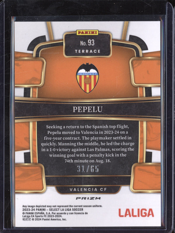 Pepelu 2023-24 Panini La Liga International 93 Red Wave 31/65