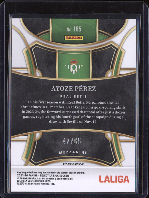 Ayoze Perez 2023-24 Panini La Liga International 165 Red Wave 47/65