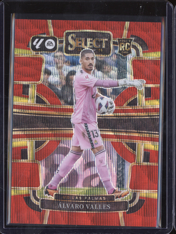 Alvaro Valles 2023-24 Panini La Liga International 90 Red Wave RC 29/65