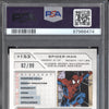 Spider-Man 2023 Upper Deck Marvel Platinum 153 Green Crackle 82/99 PSA 10