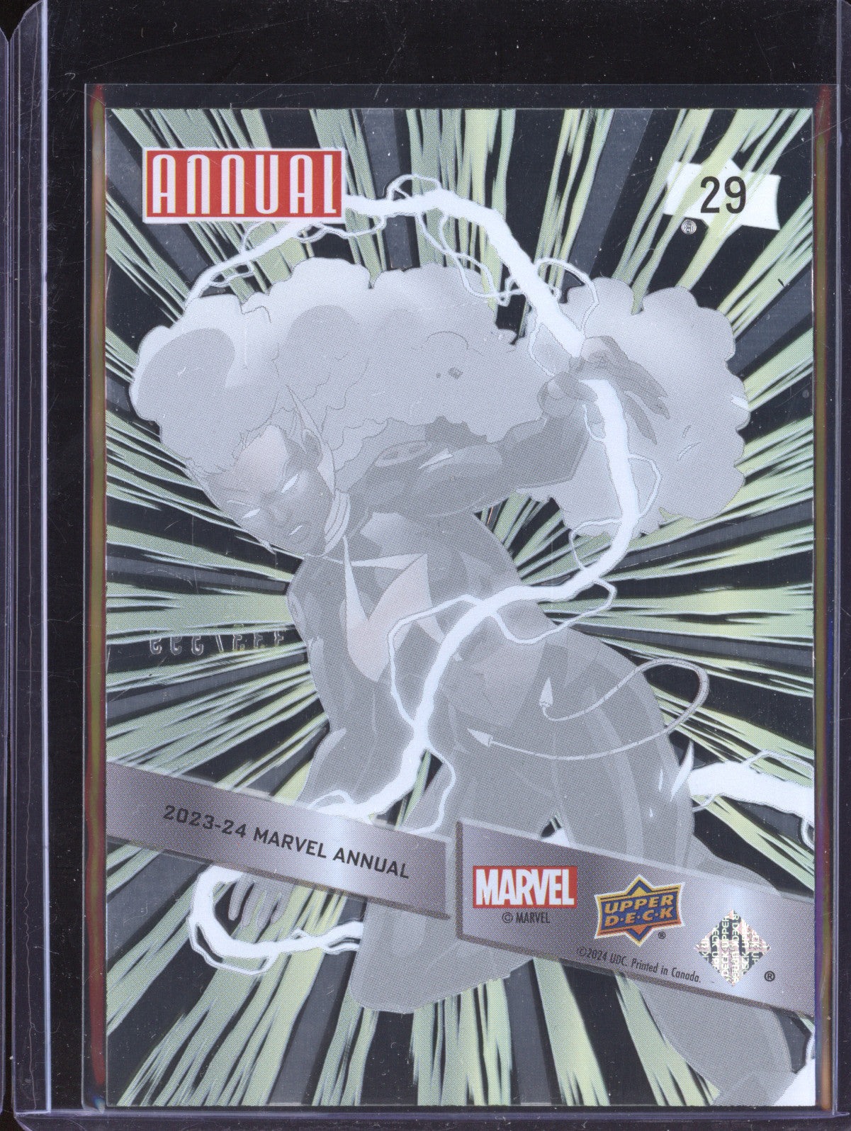 Storm 2023-24 Upper Deck Marvel Annual 29 Suspended Animation 333/399
