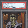 Jackal 2022 Skybox Metal Universe Spider-Man 67 Light FX Orange 19/25 PSA 7