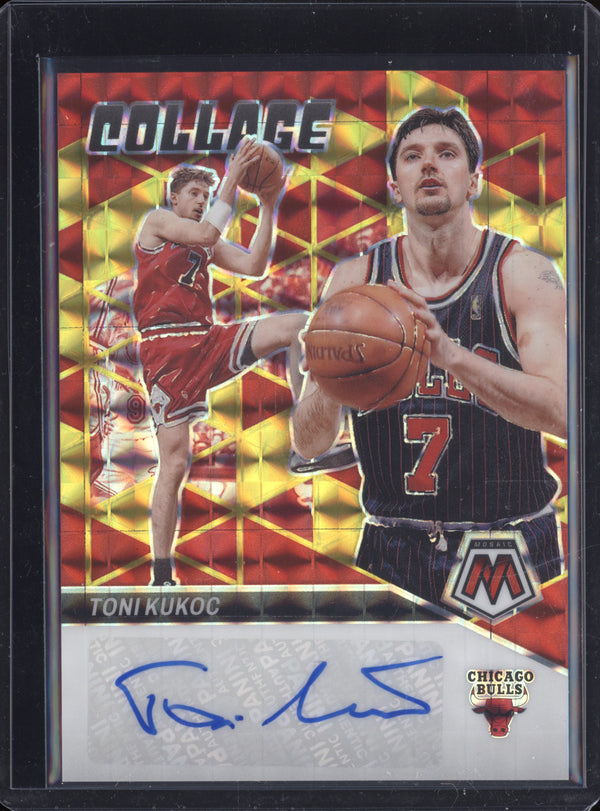 Toni Kukoc 2023-24 Panini Mosaic CM-TNI Collage Auto Choice