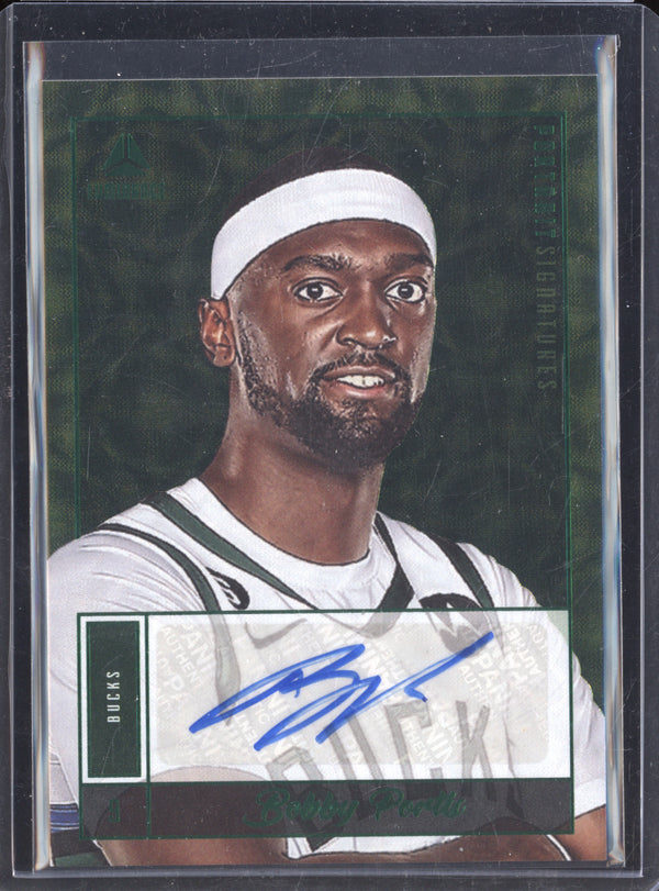 Bobby Portis 2022-23 Panini Chronicles Luminance Portrait Signatures Jade Auto