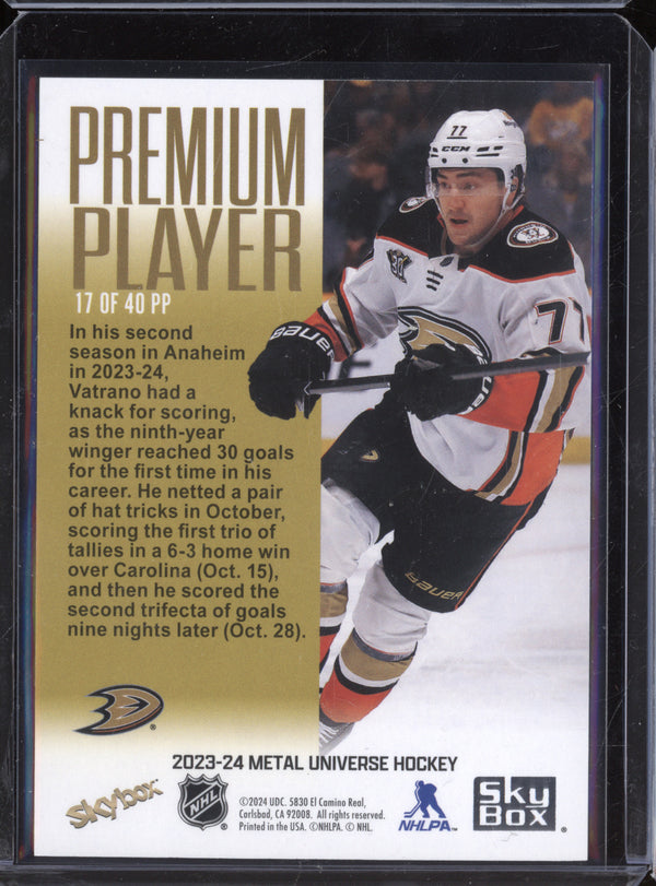 Frank Vatrano 2023-24 Skybox Metal Universe Hockey 17 Premium Player