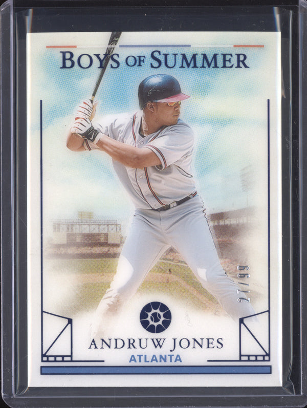 Andruw Jones 2024 Panini Boys of Summer 92 Blue 27/99