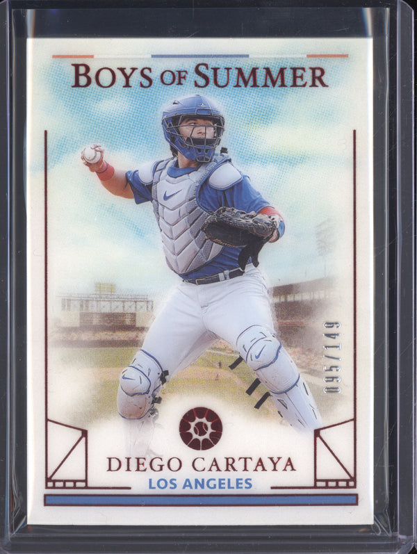 Diego Cartaya 2024 Panini Boys of Summer 93 Red 95/149