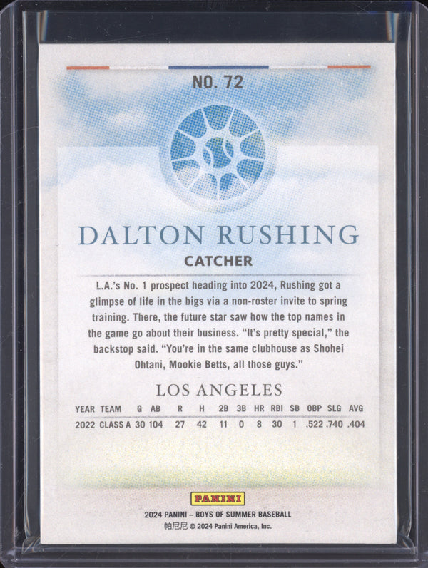 Dalton Rushing 2024 Panini Boys of Summer 72 102/275