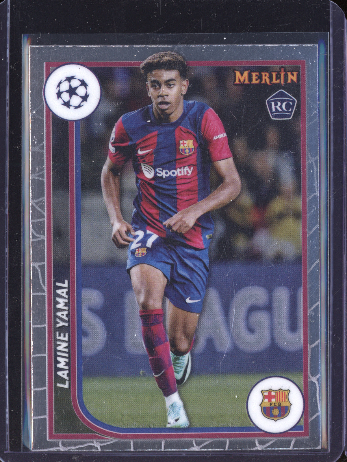 Lamine Yamal 2023-24 Topps Merlin UCC 27 RC