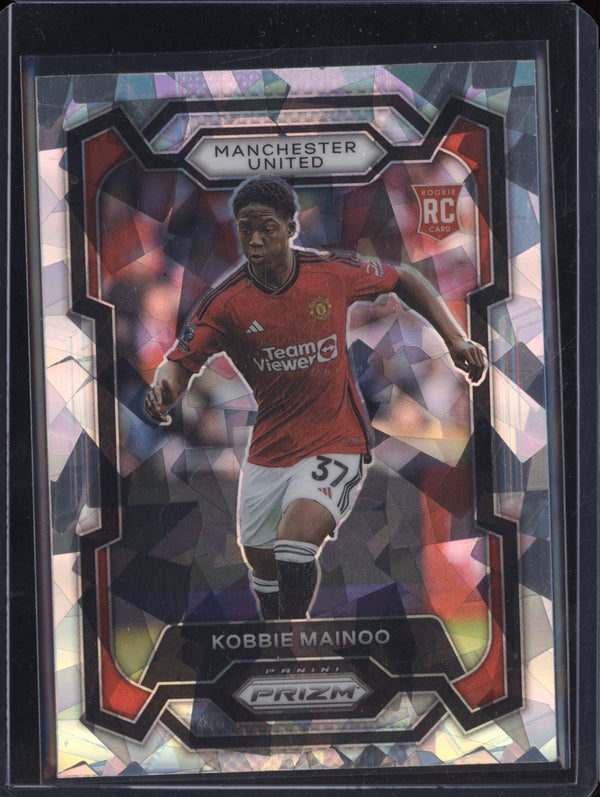 Kobbie Mainoo 2023-24 Panini Prizm 38 Cracked Ice RC