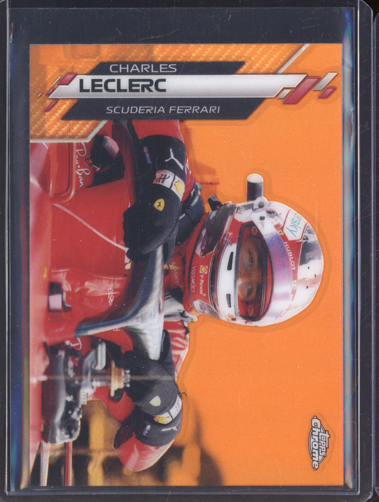 Charles Leclerc 2020 Topps Chrome 177 Orange Refractor 13/25