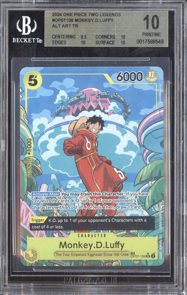 Monkey.D.Luffy 2024 One Piece Two Legends OP07-109 Super Rare Alt Art