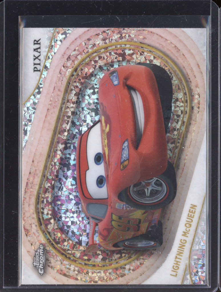 Lightning McQueen 2025 Topps Chrome Disney 50 Mini Diamond