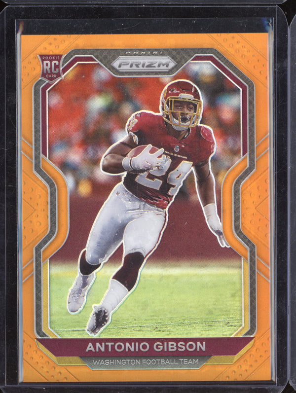 Antonio Gibson 2020 Panini Prizm 384 Orange RC 90/249