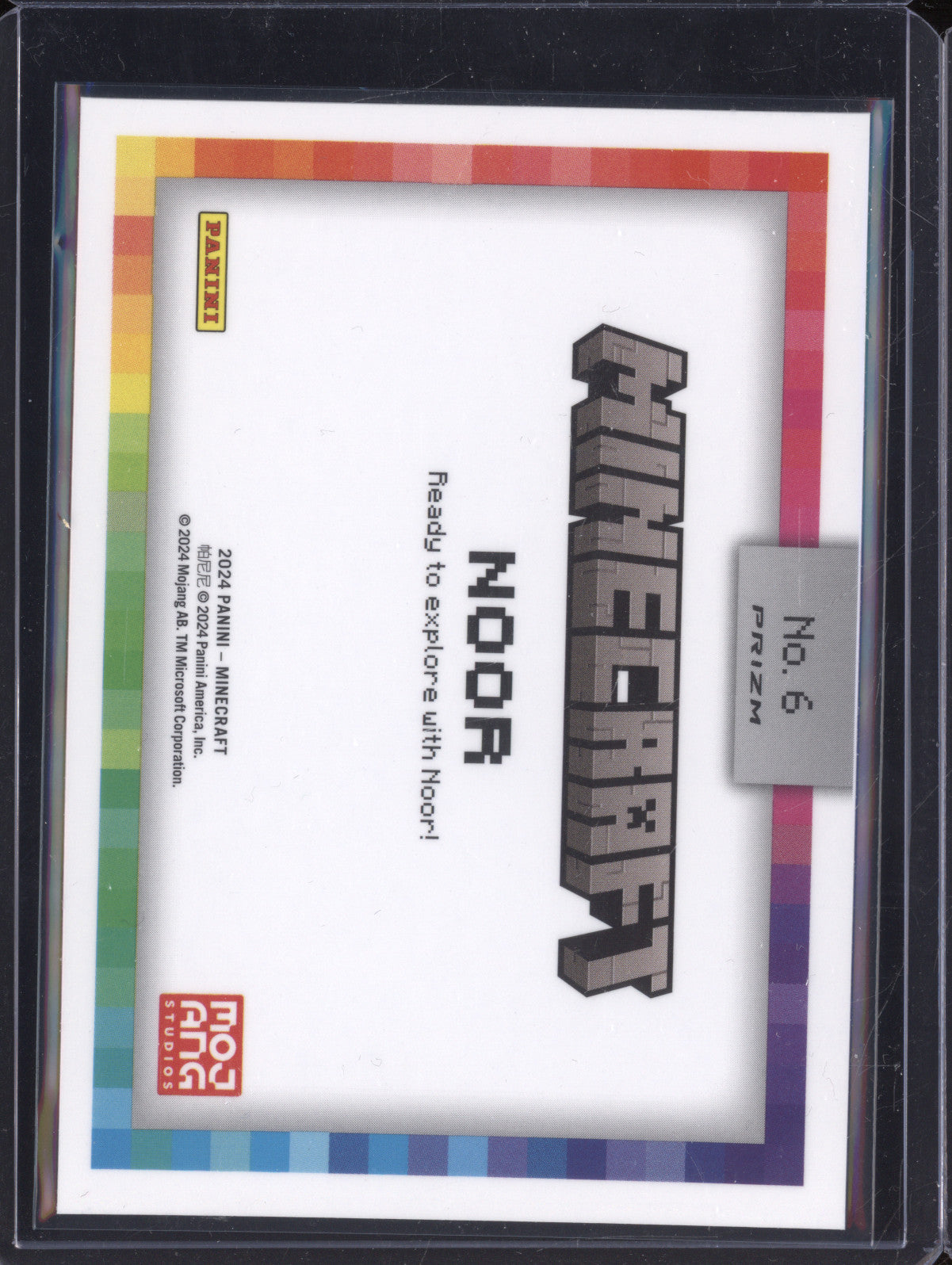 Noor 2024 Panini Minecraft Prizm 6 Color Blast