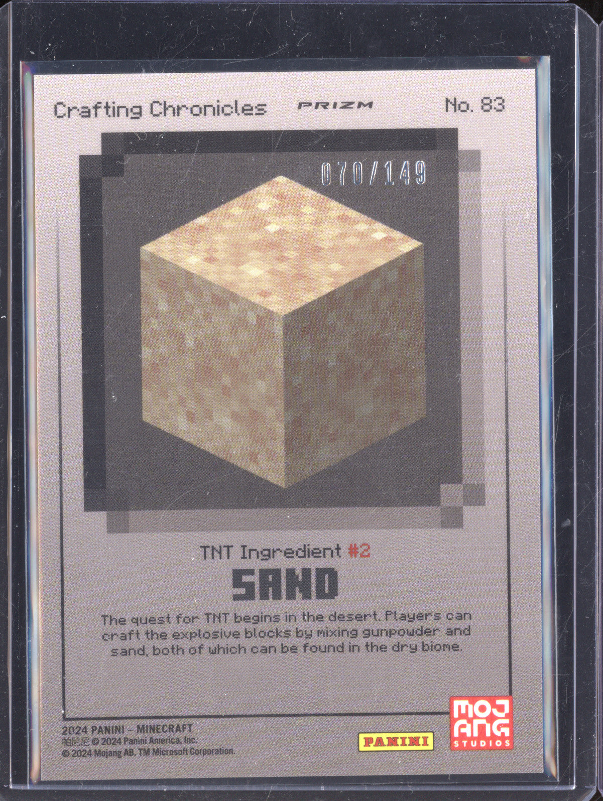 Sand 2024 Panini Prizm 83 Crafting Chronicles 70/149