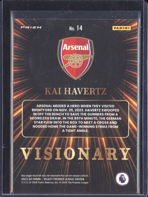 Kai Havertz 2023-24 Panini Select Premier League 14 Visionary