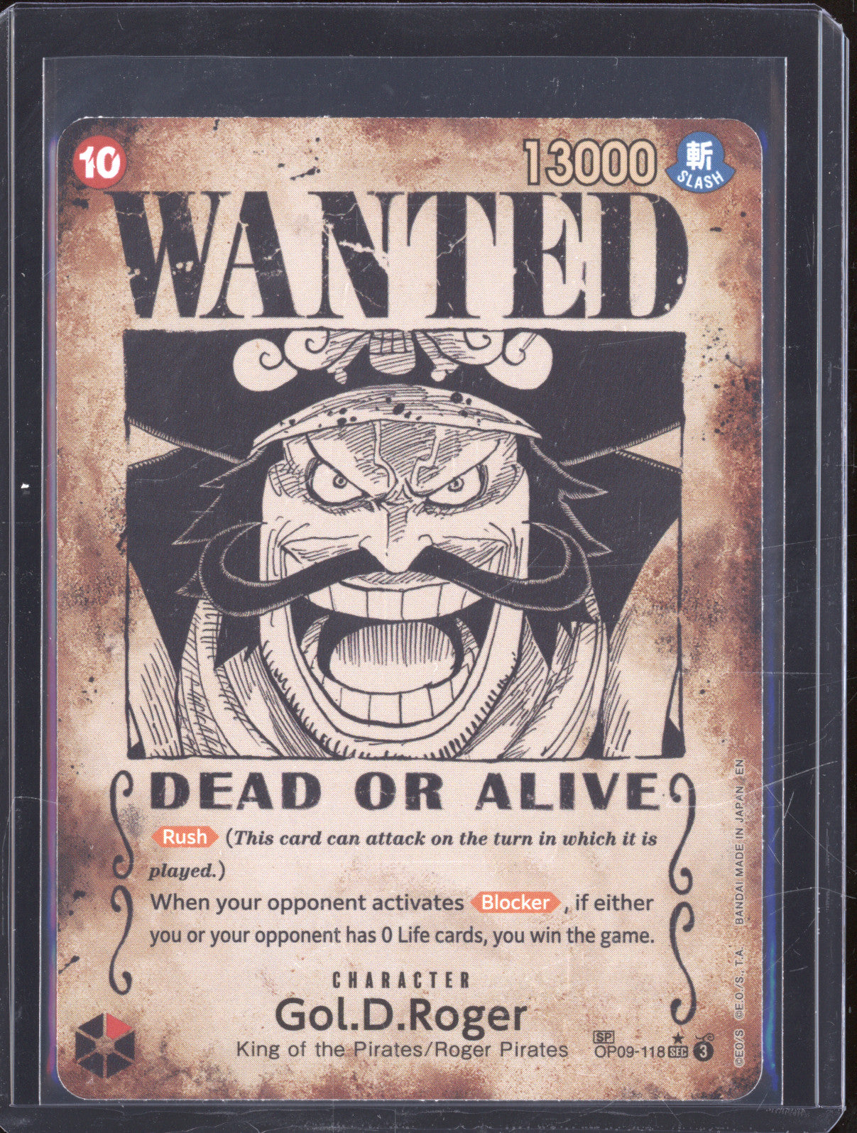 Gol.D.Roger OP09-118 SEC SP 2023 One Piece TCG